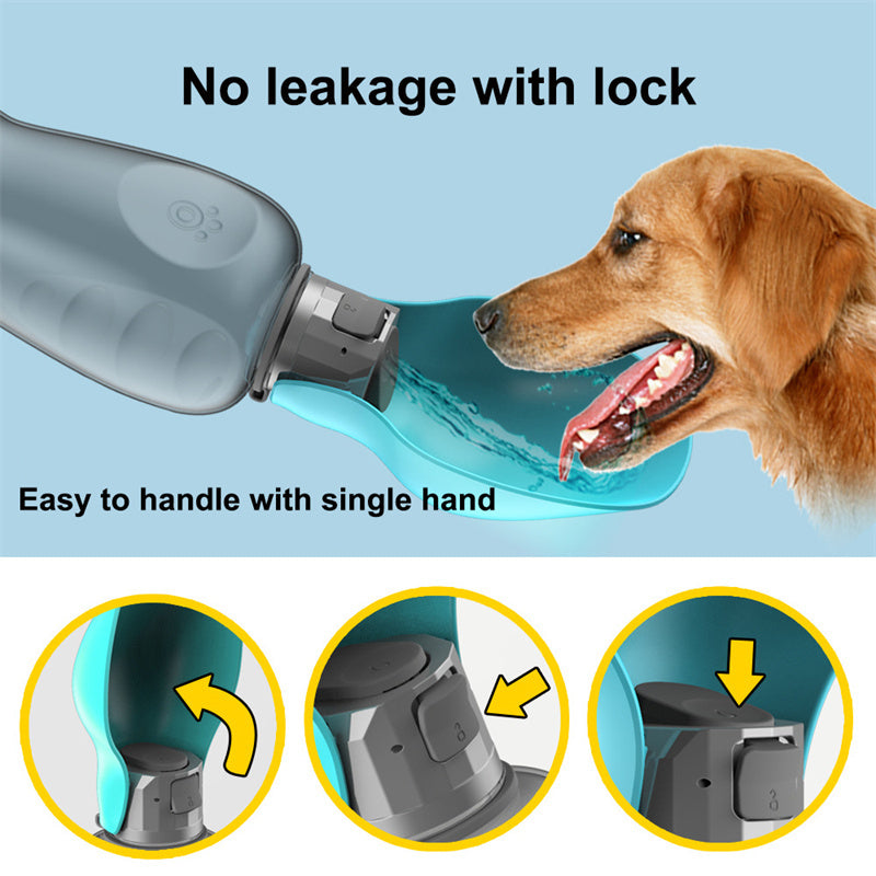 Portable Dog Drinking Bottle with Easy One-Hand Operation - Daily Pawfection