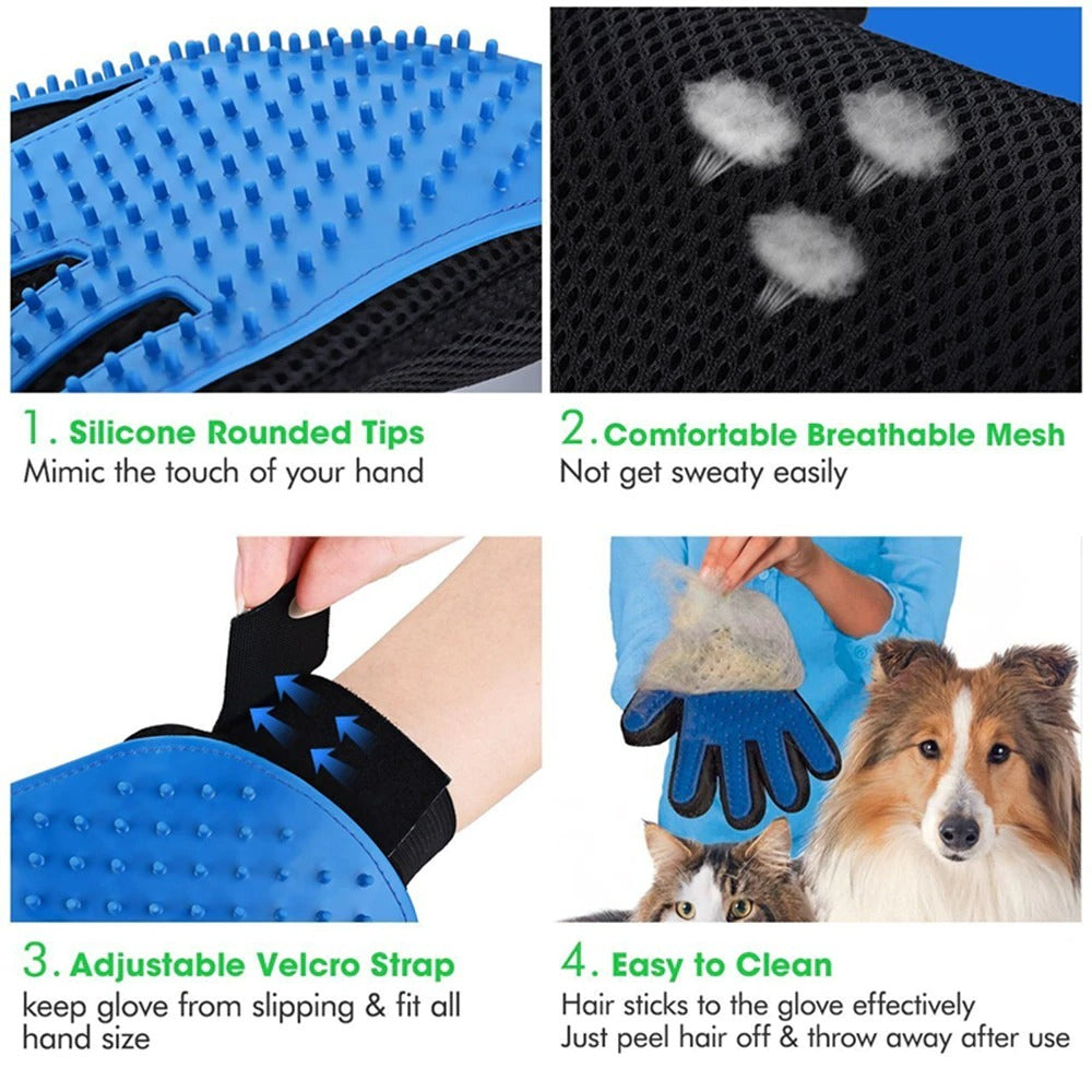 Multi Function Pets Hair Removal Gloves - Daily Pawfection