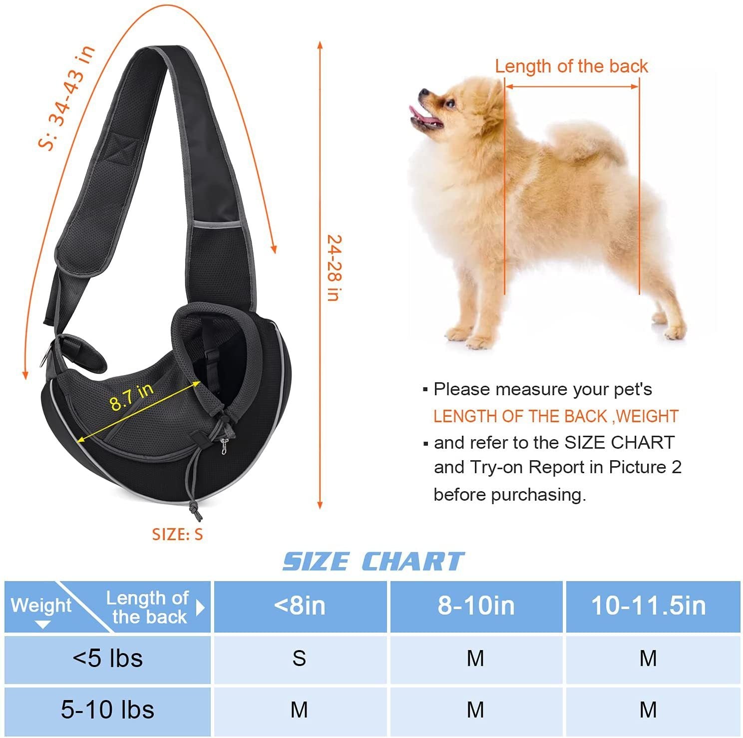 Stylish Portable Crossbody Dog Sling Carrier - Daily Pawfection